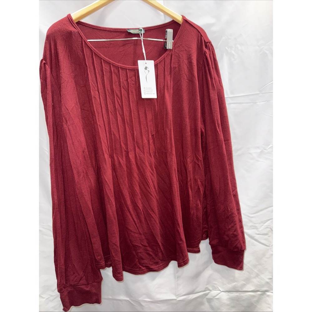 ofeefan plus size 3xl long slt blouse new tags vintage stretchy